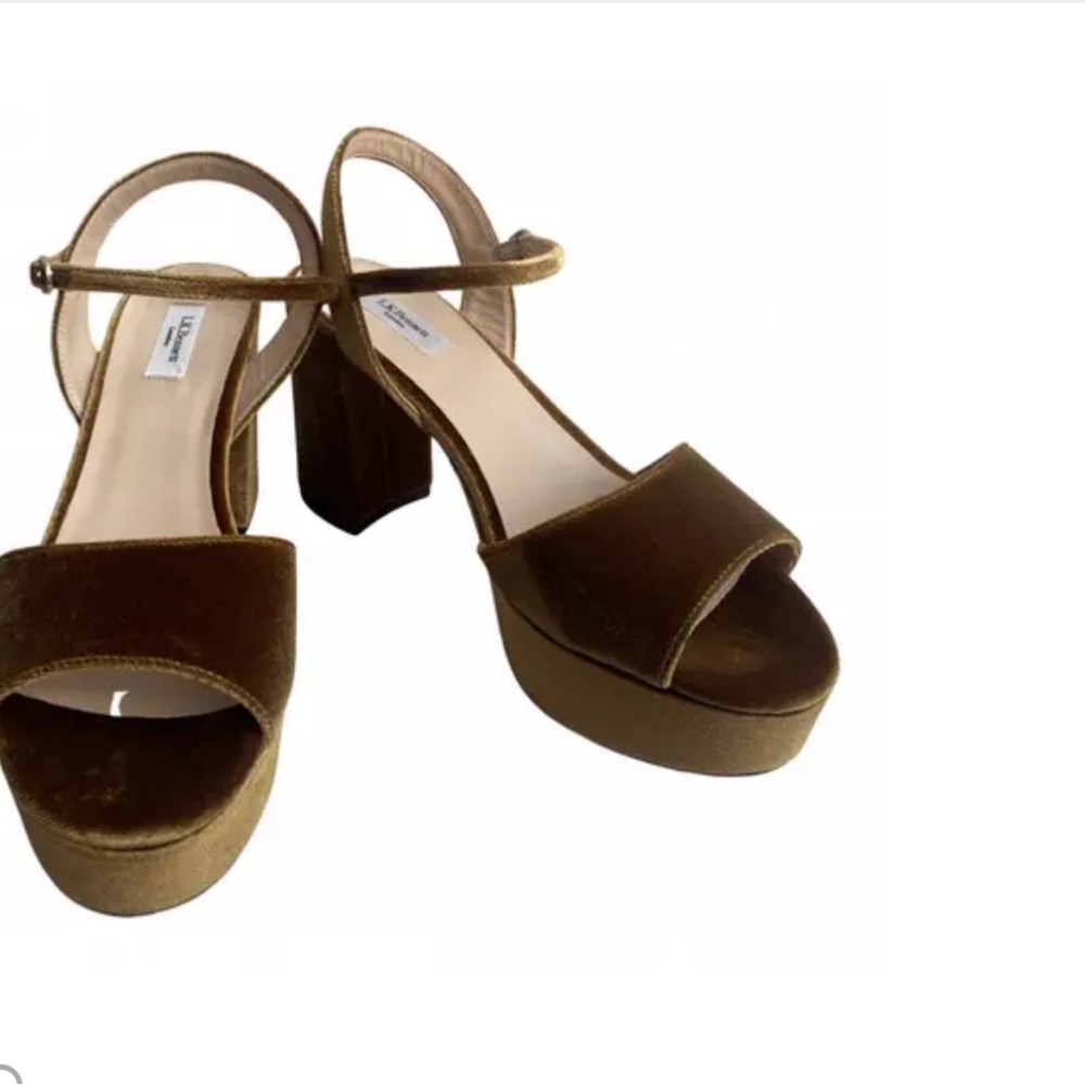 Lk Bennett Velvet sandals